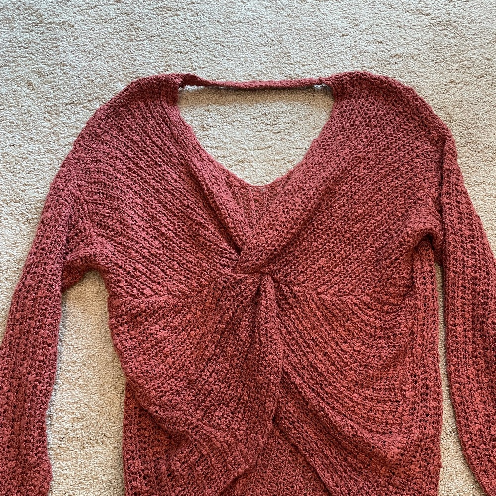 Open Back Sweater